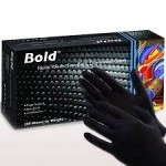 Aurelia Bold Black Nitrile gloves Medium Pk 100